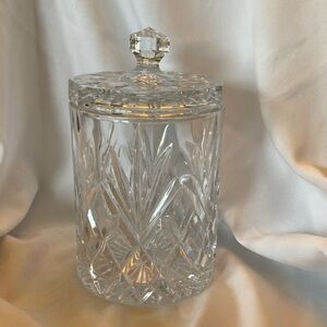 Gorgeous Crystal Bisquit Jar with Lid